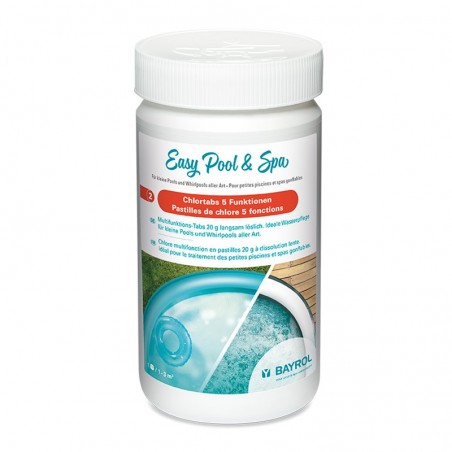Pastilles de chlore 5 fonctions « Mini Pool & Spa » de Bayrol - Granulés 1 kg