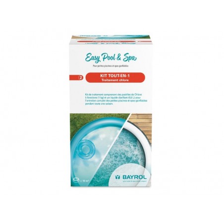 Kit tout-En-1 Chlore « Mini Pool & Spa » de Bayrol - Granulés 1.5 kg