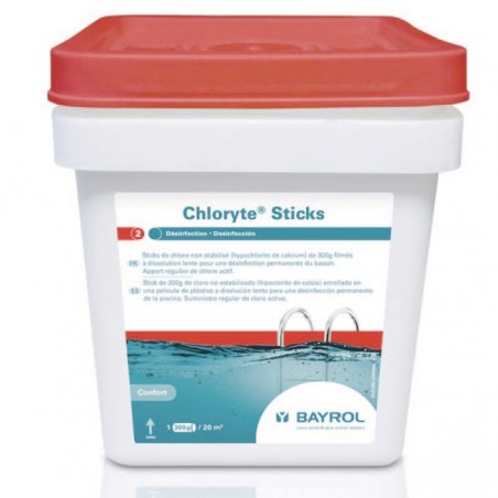 Chlore Chloryte Sticks non stabilisé 4,5 kg BAYROL