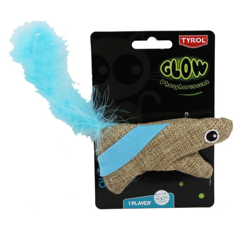 Jouet Ecureuil en tissus phosphorescent - Tyrol  3281014708602 Souris, peluche