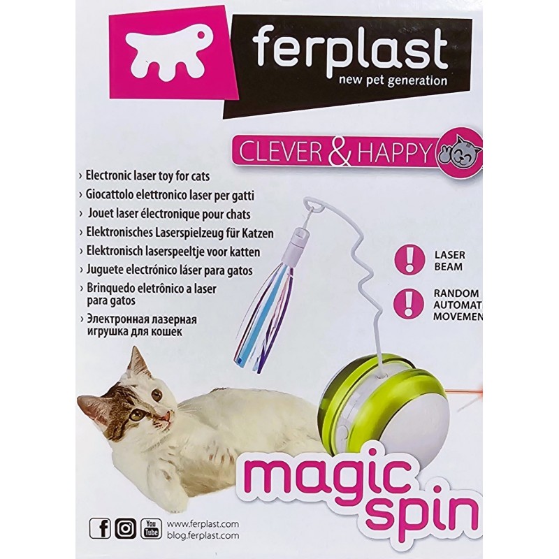 MAGIC SPIN- Jouet Laser électronique pour chats - Ferplast FERPLAST 8010690125312 Jouets divers