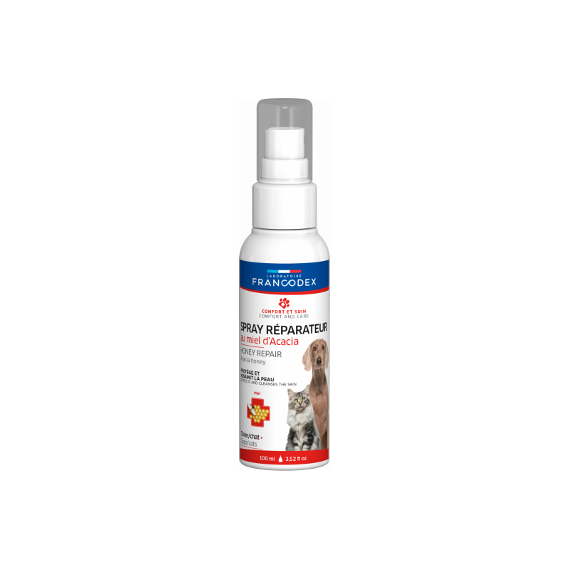 Spray réparateur au miel d’acacia pour chiens et chats - Francodex FRANCODEX 3283021754139 Accueil