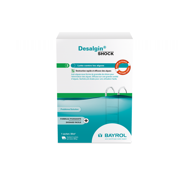DESALGIN® Shock 1,6 kg - Bayrol BAYROL 4008367411008 Traitements, test d'eau