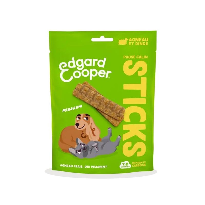 Sticks Agneau & Dinde 75 gr - Edgar Cooper Edgar Cooper 5407009646966 Friandises