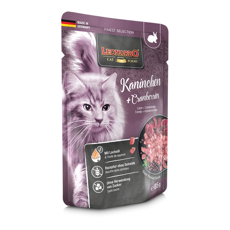 Terrine pour Chat – « Lapin + Canneberges » – Leonardo LEONARDO 4002633756435 Boîtes, sachets pour chats