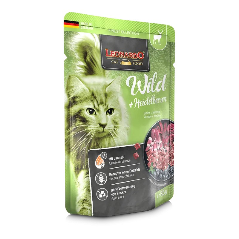 Terrine pour Chat – « Gibier + Myrtilles » – Leonardo LEONARDO 4002633756480 Boîtes, sachets pour chats