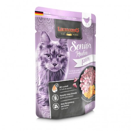 Terrine pour Chat – « Pur Poulet Senior » – Leonardo