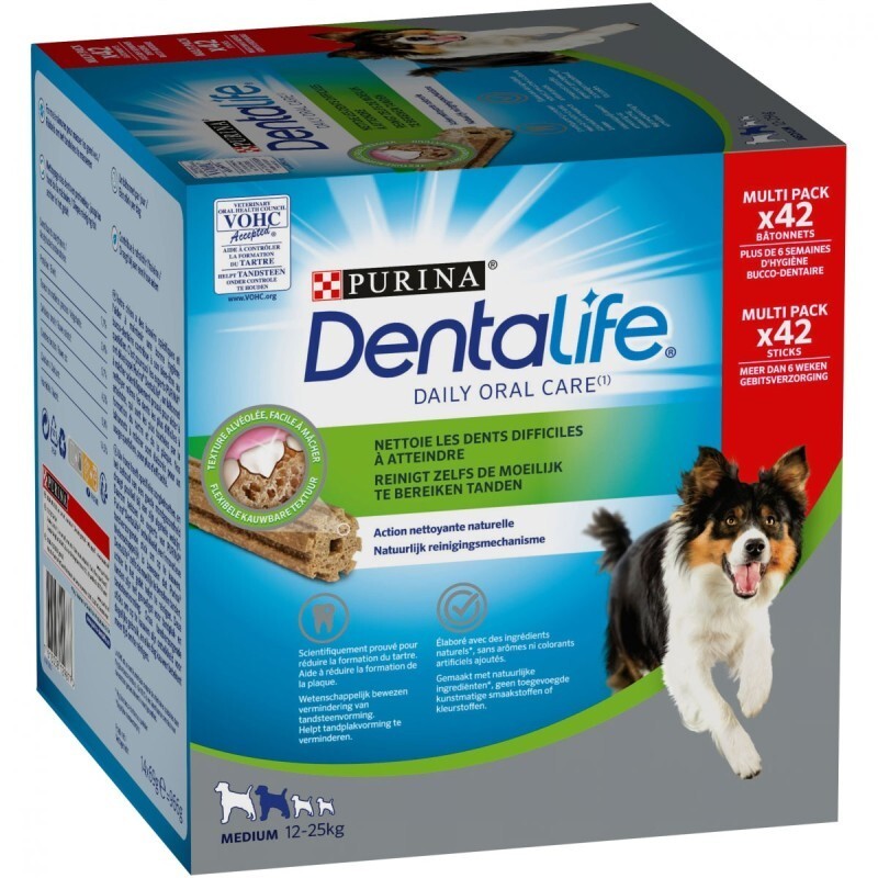 Purina Dentalife Medium - Multipack x 42 Bâtonnets PURINA 7613038129877 Friandises