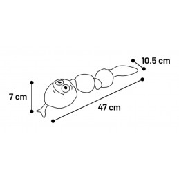 Jouet Snala Serpent Émoji Orange – Flamingo FLAMINGO 5400585240177 Cordes, jouets à mordre