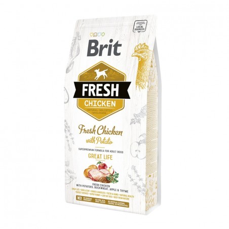 Croquettes Brit Fresh poulet/pommes de terre Adulte