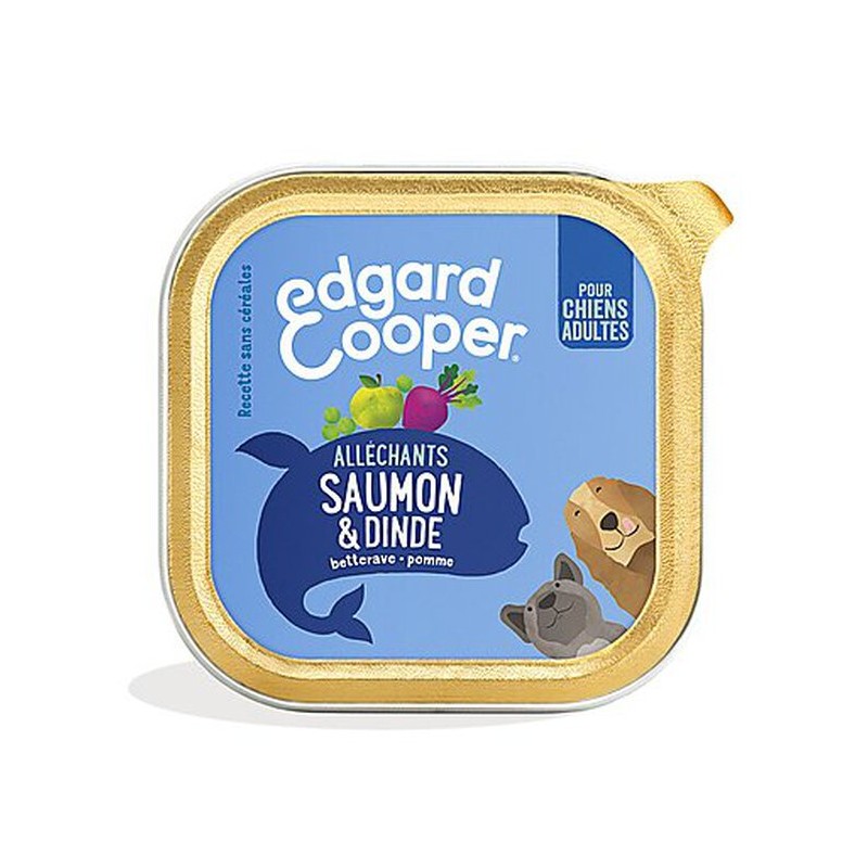 Pâté Saumon et Dinde - Edgar Cooper Edgar Cooper 5407009643378 Pâtées pour chien