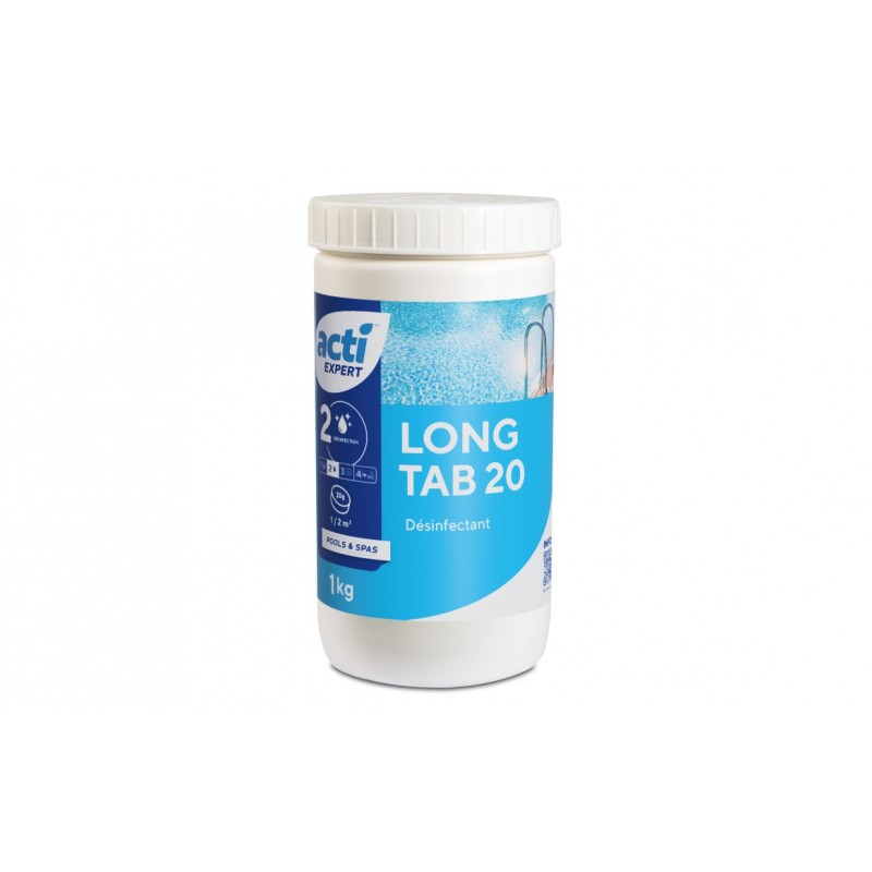 Chlore Lent 20g – Acti Expert 1kg  3661145509499 Produits nettoyage piscine