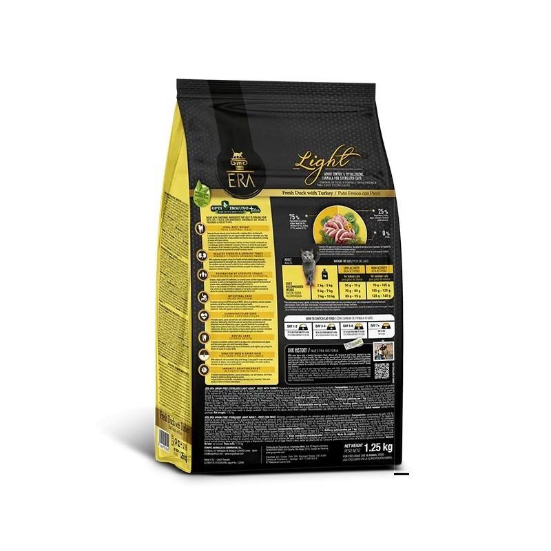 Croquettes ERA Natural CHAT Adulte Light – Grain Free Canard & Dinde ERA  Croquettes ERA Centurion Natural