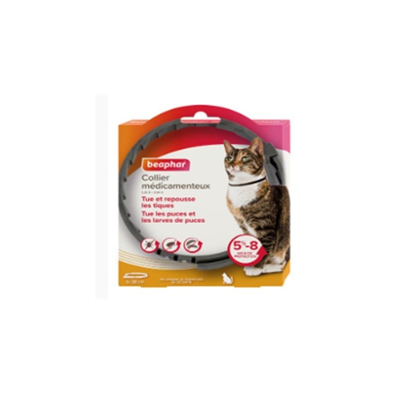 Collier Médicamenteux pour Chat - Beaphar BEAPHAR 8711231220007 Colliers, Divers