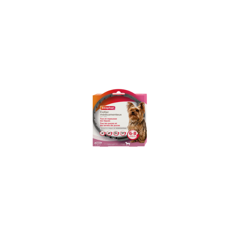 Collier Médicamenteux pour Chien de moins de 8 kg – Beaphar BEAPHAR 8711231220076 Colliers