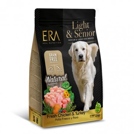 Croquettes ERA Grain Free Senior & Light pour Moyennes et grandes Races- Poulet & Dinde