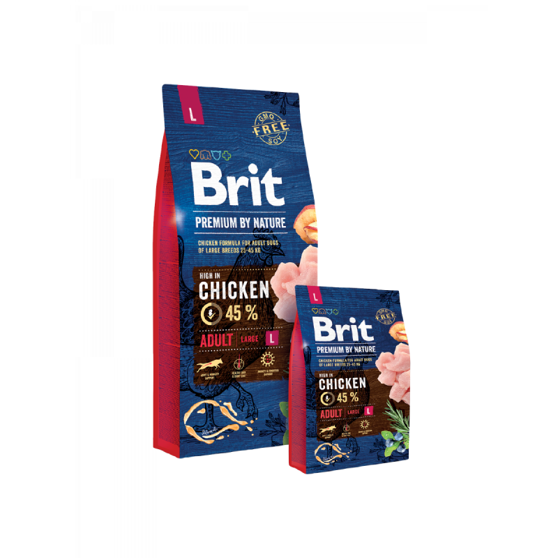 Croquettes Chien Brit Premium By Nature – Adulte L BRIT  Croquettes BRIT