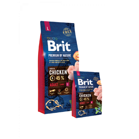 Croquettes Chien Brit Premium By Nature – Adulte L