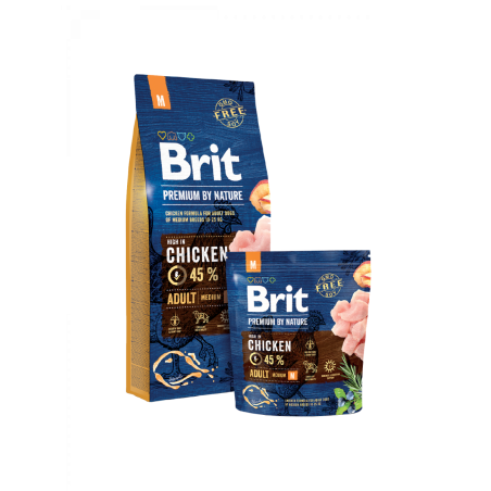 Croquettes Chien Brit Premium By Nature – Adulte M