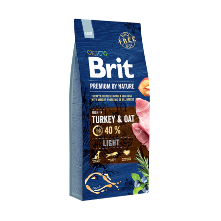 Croquettes Chien Brit Premium By Nature – Light