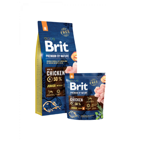 Croquettes Chien Brit Premium By Nature – Junior M