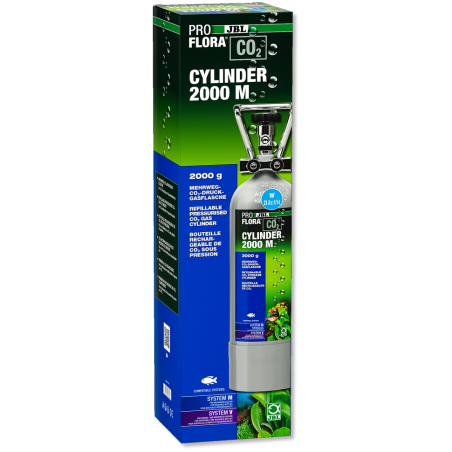 JBL ProFlora CO2 Cylinder 2000 M - Bouteille CO2 rechargeable - 2 kg