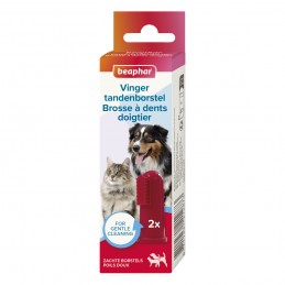 Beaphar Brosse à dents doigtier chien & chat BEAPHAR 8711231212873 Hygiène bucco-dentaire