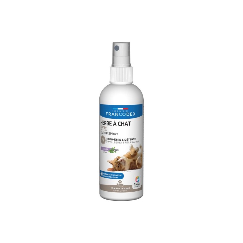 Spray Herbe à Chat 200 ml – Francodex FRANCODEX 3283021703205 Accueil