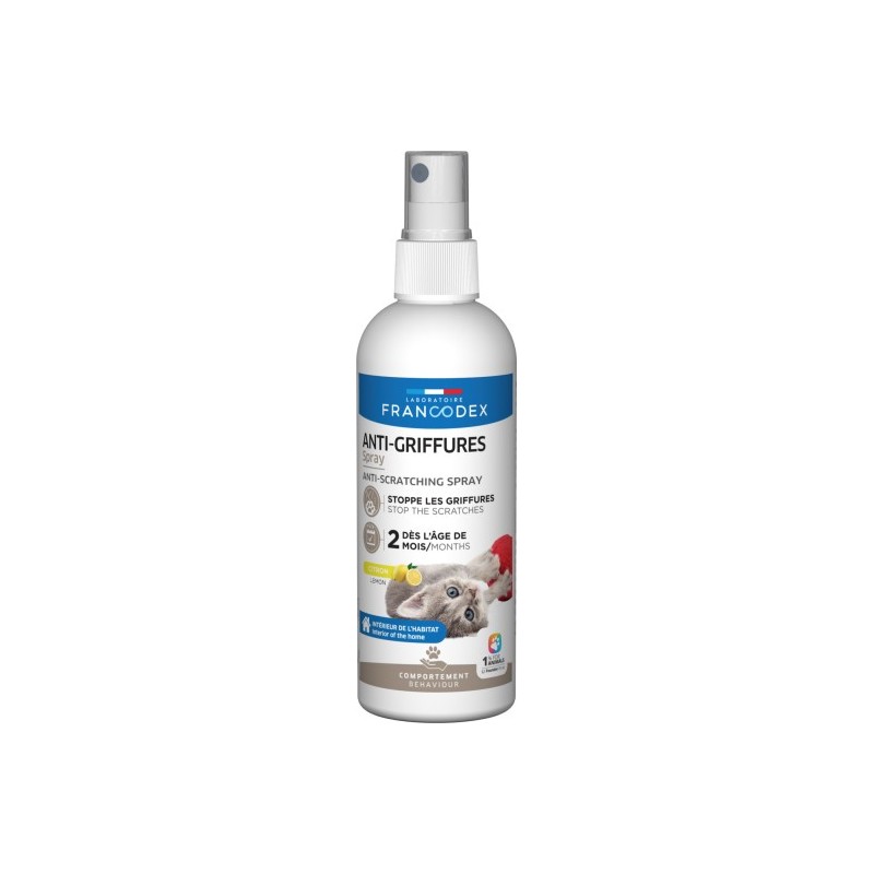 Spray Anti-Griffures Chat 200 ml – Francodex FRANCODEX 3283021703212 Accueil