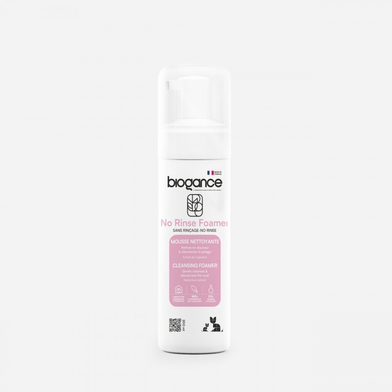 Mousse sans rinçage pour Chats 200 ml – Laboratoires Biogance biogance Laboratoires 3770001288765 Chats