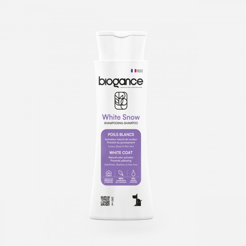 Shampooing Pelage blanc « White Snow » 250 ML – Laboratoires Biogance biogance Laboratoires 3770001288000 Shampooings