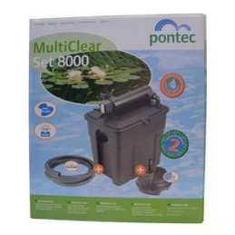Pontec Kit de filtration Multiclear Set 8000. PONTEC 4010052502397 Filtre bassin