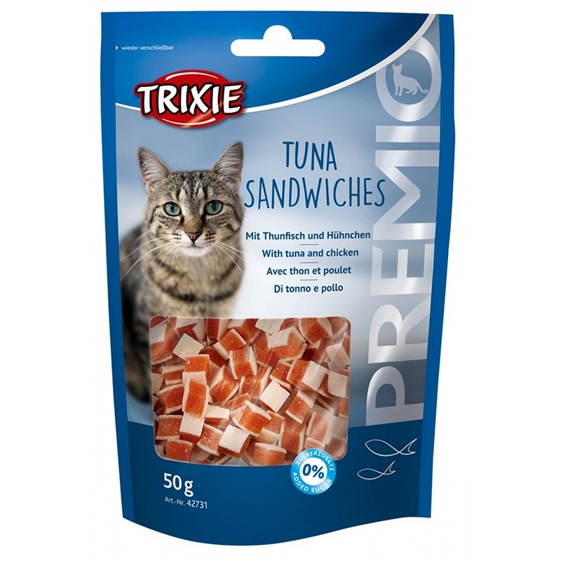 Friandise pour Chat Trixie Premio Tuna Sandwiches TRIXIE 4011905427317 Friandises
