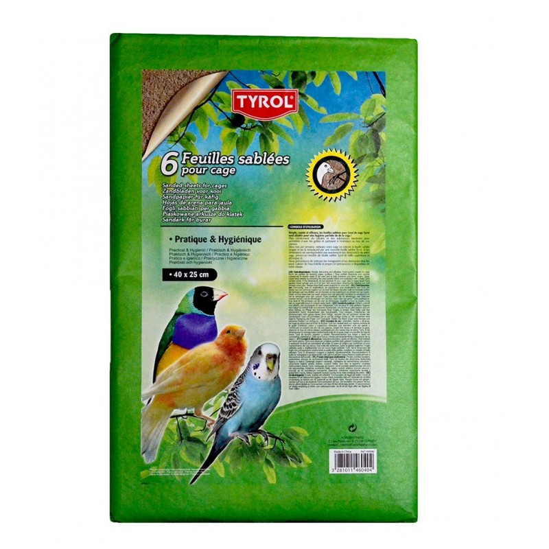 Tyrol Feuilles sablées 40 x 25 cm  3281011460404 Sable, feuilles sablées