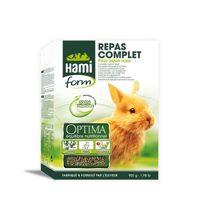 HamiForm Repas Complet Lapin nain 900 g HAMI 3469980000023 Alimentation