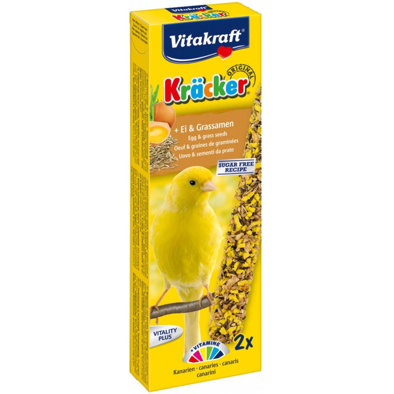 Vitakraft Kräcker Canaris oeuf & graines de graminées VITAKRAFT VITOBEL 4008239212658 Canaris