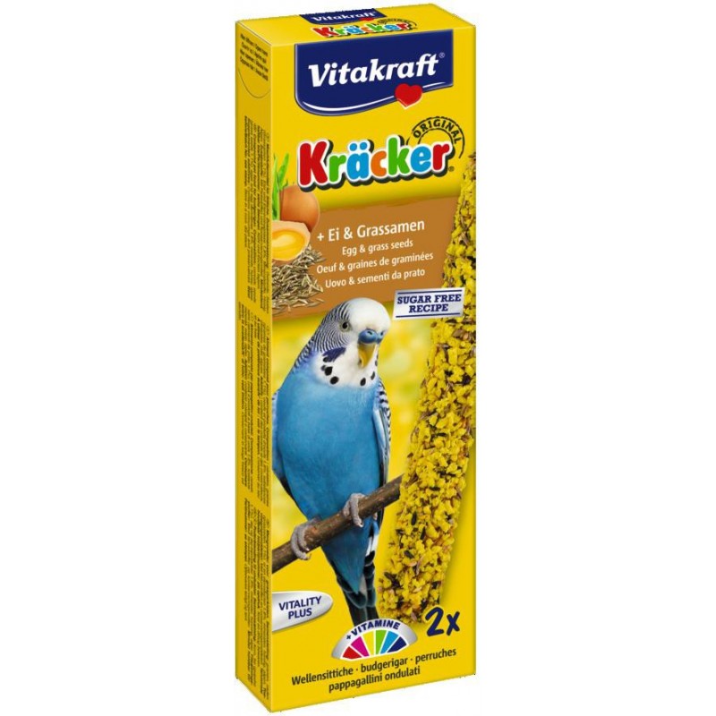 Vitakraft Kräcker Perruches Oeufs & Graines de graminées VITAKRAFT VITOBEL 4008239212634 Perruche