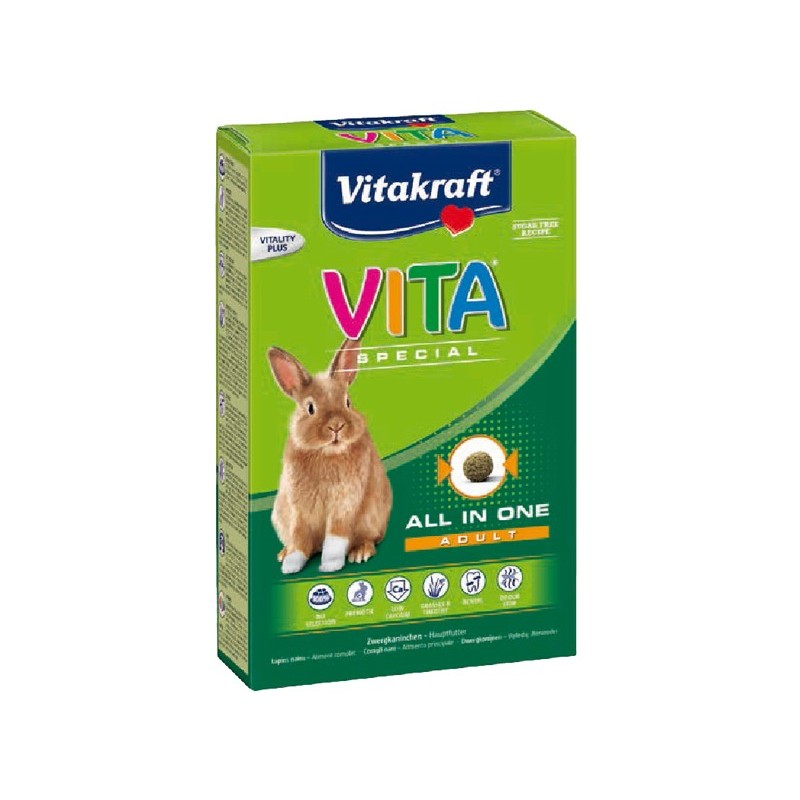 Vitakraft Vita Lapins nains spécial Adulte 600 g VITAKRAFT VITOBEL 4008239253149 Alimentation