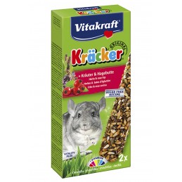 Vitakraft Kräcker Chinchillas Aux Herbes et Baies d'églantier VITAKRAFT VITOBEL 4008239253491 Friandise & Complément