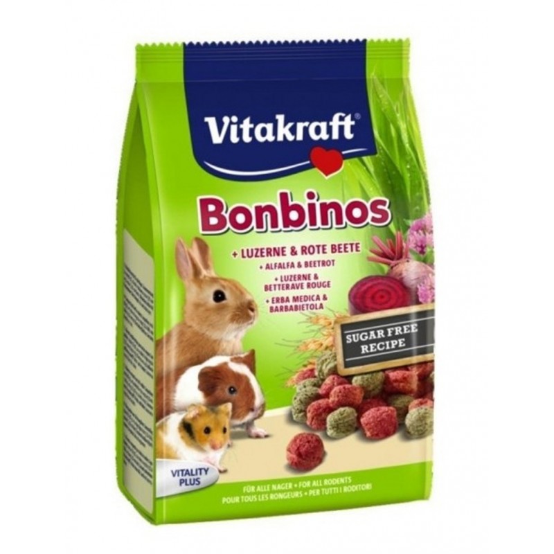 Bonbinos Betterave rouge & Luzerne Vitakraft VITAKRAFT VITOBEL 4008239253736 Friandise & Complément