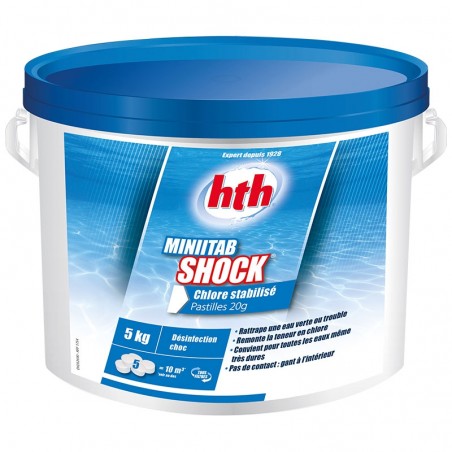 MiniTab Shock Chlore stabilisé HTH 5 kg