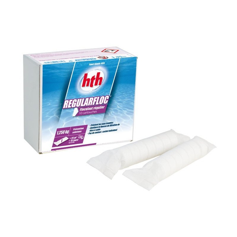 hth® REGULARFLOC -Floculant Régulateur Piscine 1.25 kg  3521686006775 Traitements, test d'eau
