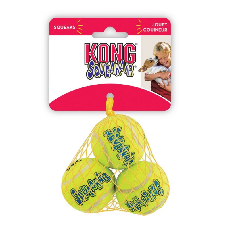 Kong Squeakair Balle de tennis X-Small KONG 035585775180 Jouets Kong