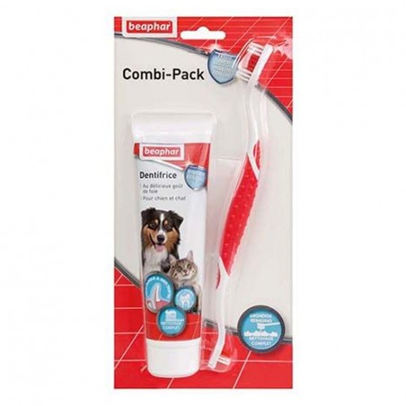 Beaphar Combi-Pack : Brosse à dents & dentifrice