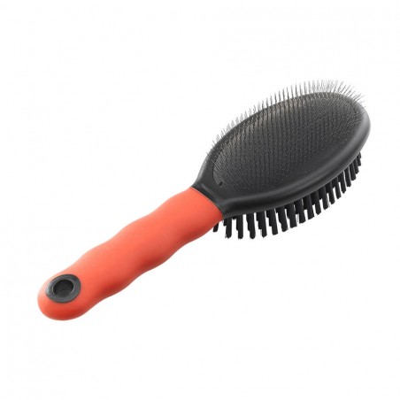 GRO 5950 - BROSSE DOUBLE NYLON / CARDE
