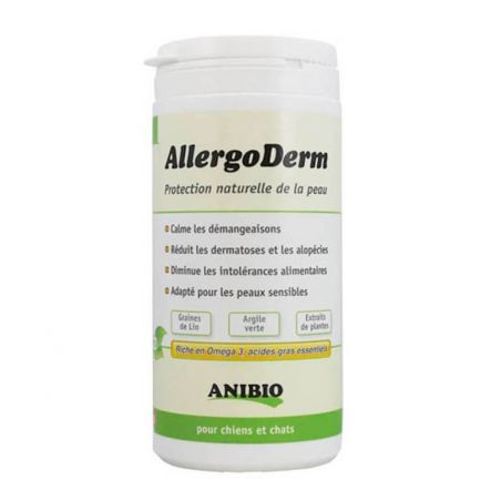 Anibio Allergoderm supplément nutritionnel chiens et chats